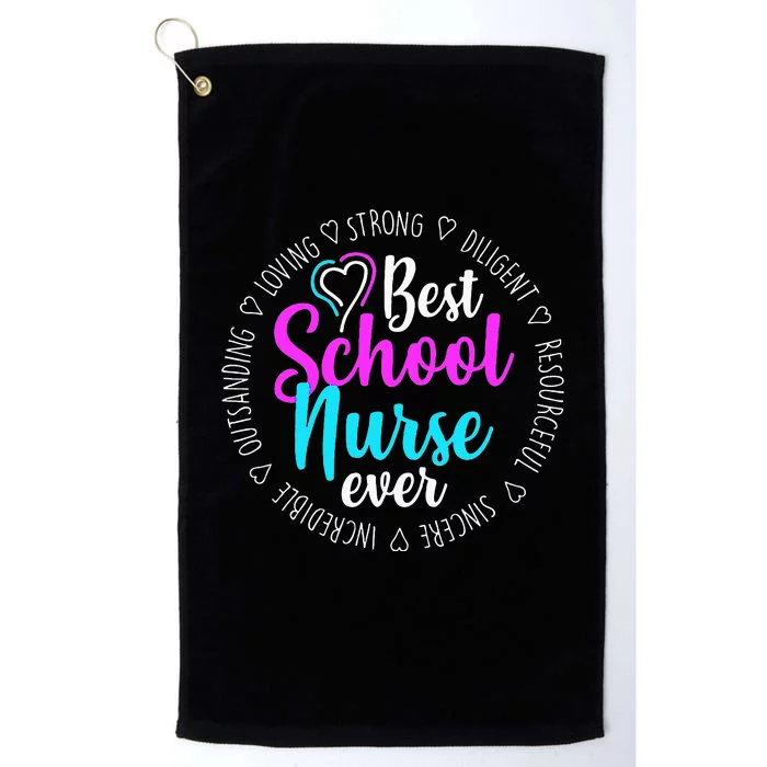 Best School Nurse Ever Appreciation Gift Platinum Collection Golf Towel