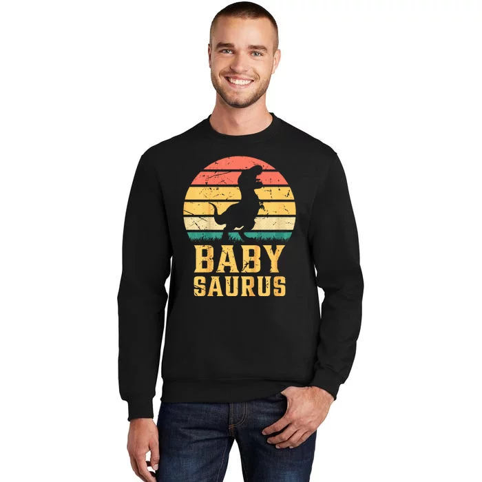 Baby Saurus Newborn Baby Dino Baby Dinosaur Babysaurus Tall Sweatshirt