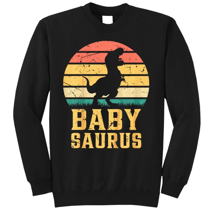 Baby Saurus Newborn Baby Dino Baby Dinosaur Babysaurus Tall Sweatshirt