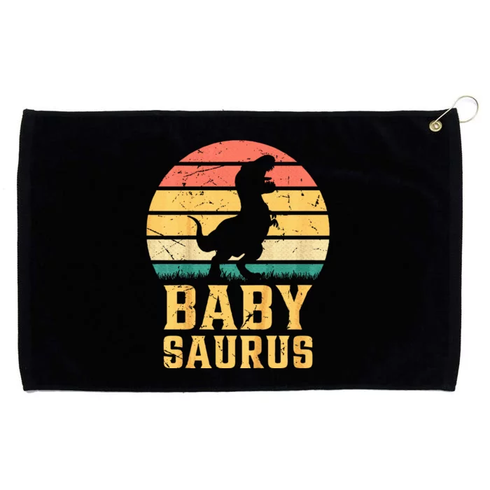 Baby Saurus Newborn Baby Dino Baby Dinosaur Babysaurus Grommeted Golf Towel