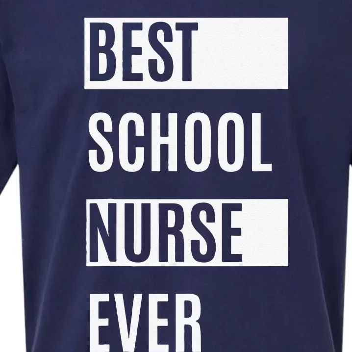 Best School Nurse Ever Nurses Day Tee Gift Sueded Cloud Jersey T-Shirt