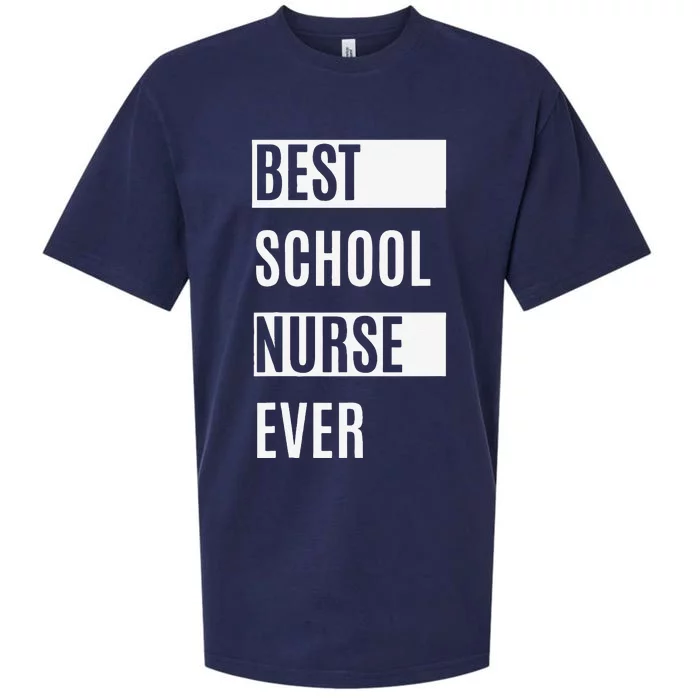 Best School Nurse Ever Nurses Day Tee Gift Sueded Cloud Jersey T-Shirt