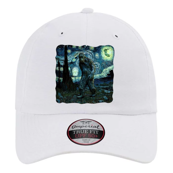 Bigfoot Starry Night Van Gogh Painting Sasquatch Art Gift The Original Performance Cap