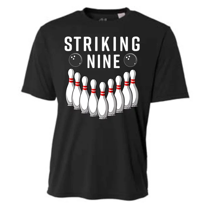 Bowling Striking Nine Cooling Performance Crew T-Shirt