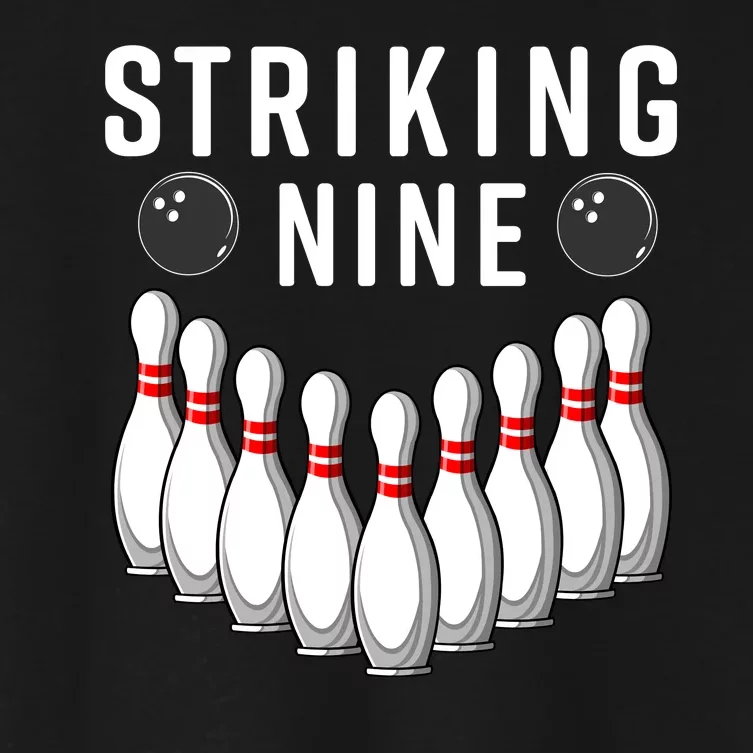 Bowling Striking Nine Women's Crop Top Tee