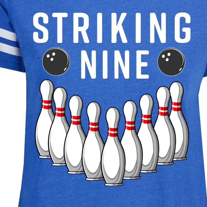 Bowling Striking Nine Enza Ladies Jersey Football T-Shirt