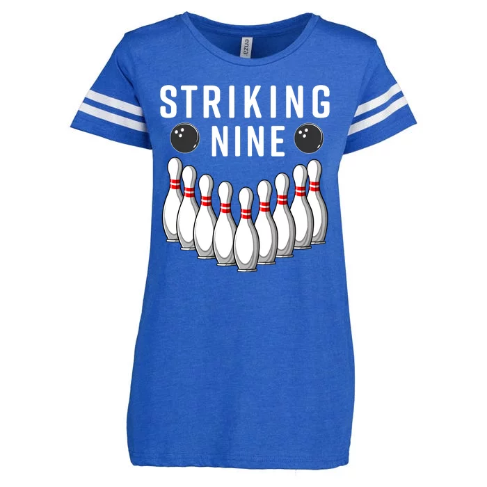 Bowling Striking Nine Enza Ladies Jersey Football T-Shirt