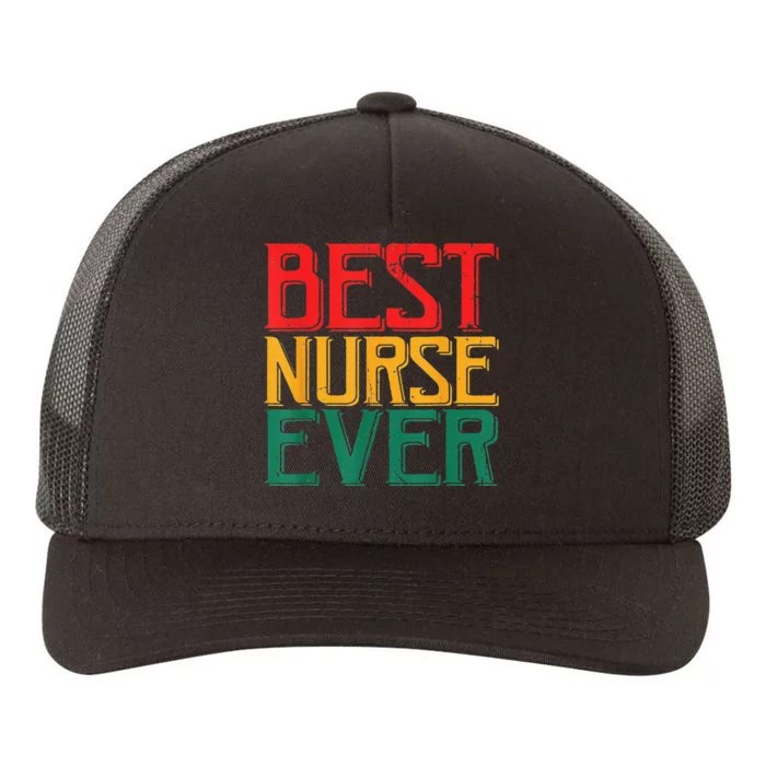 Black Strong Nurse Afro Love Melanin African American Yupoong Adult 5-Panel Trucker Hat