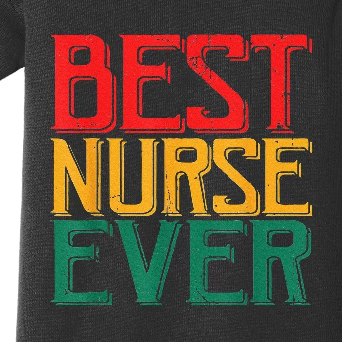 Black Strong Nurse Afro Love Melanin African American Baby Bodysuit