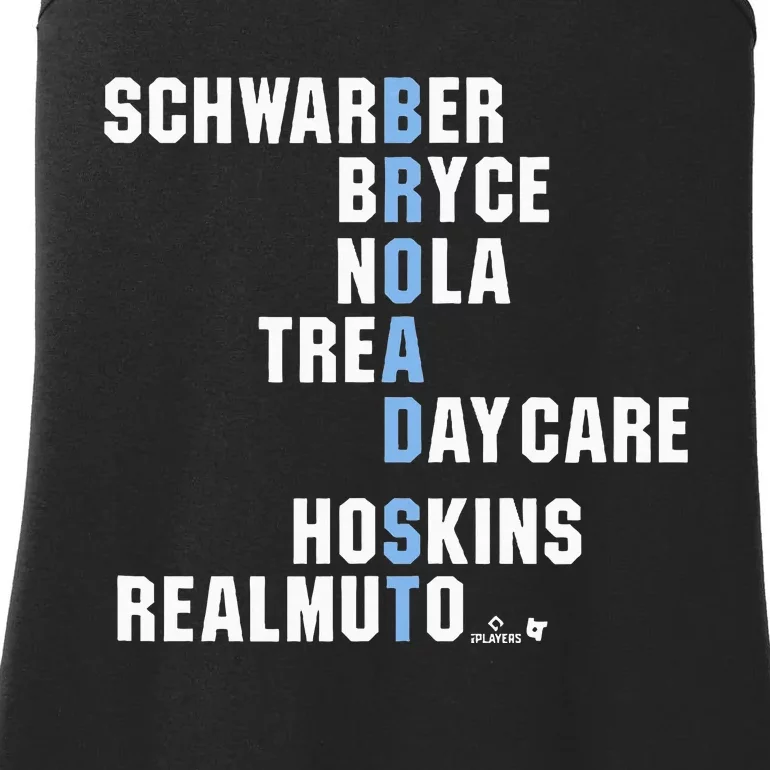 Broad St Names Philadelphia Baseball Ladies Essential Tank