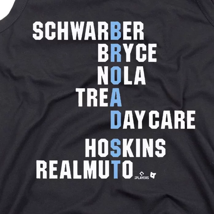 Broad St Names Philadelphia Baseball Tank Top