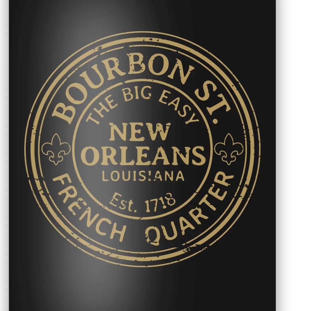 Bourbon Street New Orleans French Quarter Distressed Poster