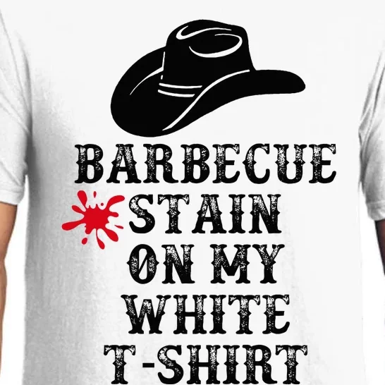 Barbecue Stain On My White Country Western Pajama Set