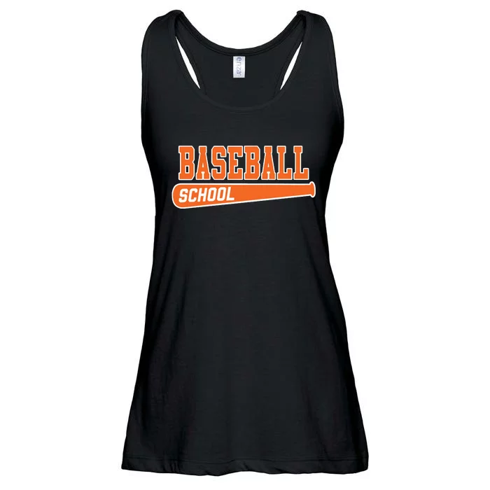 Baseball School Os Ladies Essential Flowy Tank