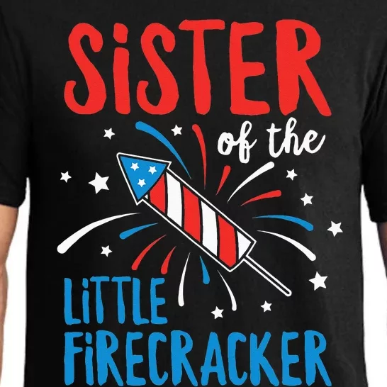 Big Sister Of The Little Firecracker Pregnancy Announcement Pajama Set