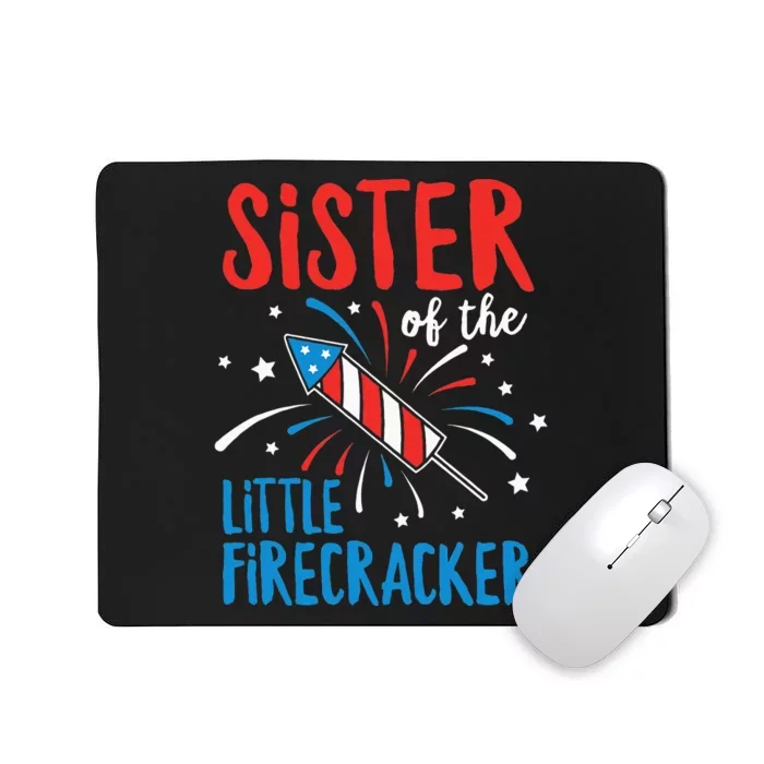 Big Sister Of The Little Firecracker Pregnancy Announcement Mousepad