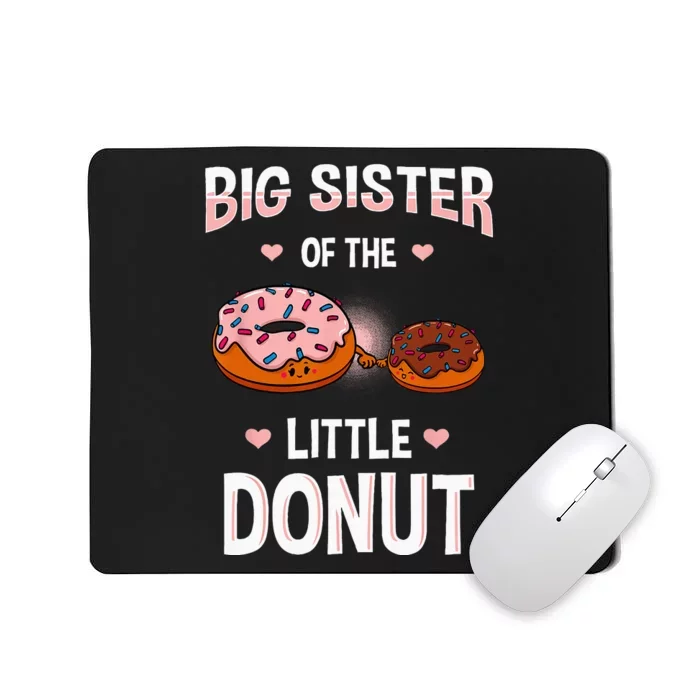 Big Sister Of The Little Donut Gender Reveal Announcement Mousepad