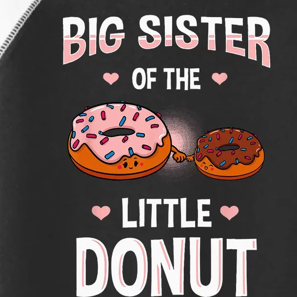 Big Sister Of The Little Donut Gender Reveal Announcement Toddler Fine Jersey T-Shirt