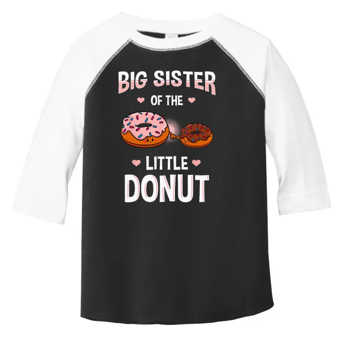 Big Sister Of The Little Donut Gender Reveal Announcement Toddler Fine Jersey T-Shirt