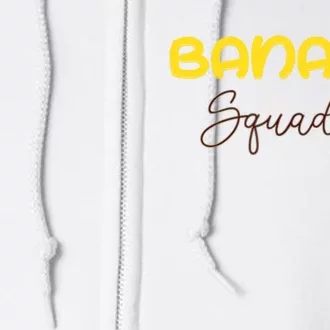 Banana Squad Outfit Cool Funny Full Zip Hoodie