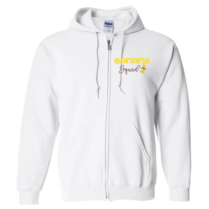 Banana Squad Outfit Cool Funny Full Zip Hoodie