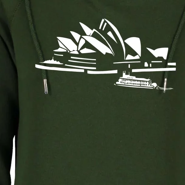 Beautiful Sydney Opera House Australia Womens Funnel Neck Pullover Hood