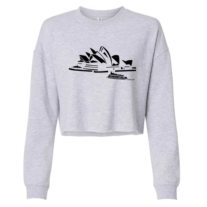 Beautiful Sydney Opera House Australia Cropped Pullover Crew