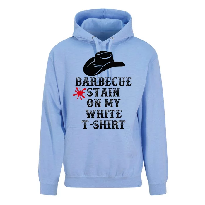 Barbecue Stain On My White Country Western Unisex Surf Hoodie