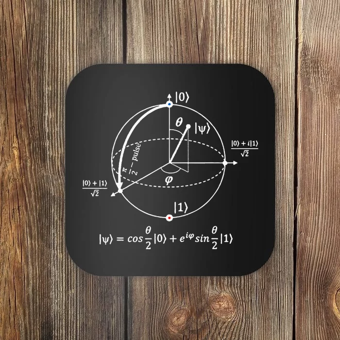 Bloch Sphere Of Quantum Information Physics And Science Coaster