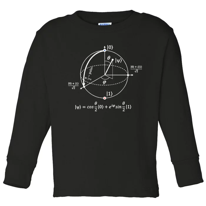 Bloch Sphere Of Quantum Information Physics And Science Toddler Long Sleeve Shirt