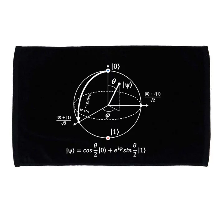 Bloch Sphere Of Quantum Information Physics And Science Microfiber Hand Towel