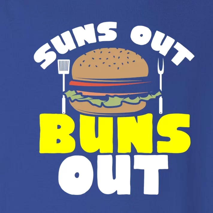 Barbeque Suns Out Buns Out Bbq Burger Barbeque Gift Toddler Long Sleeve Shirt