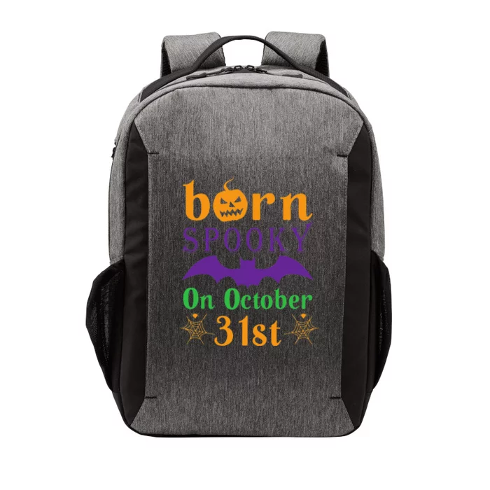 Born Spooky On Halloween October 31 Birthday Party Vector Backpack