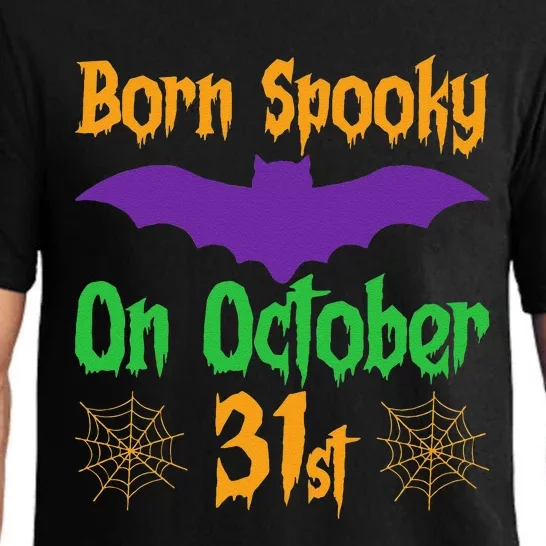 Born Spooky On October 31st Birthday Halloween Pajama Set