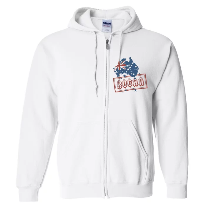 Bogan Stamp Of Approval Aussie Full Zip Hoodie