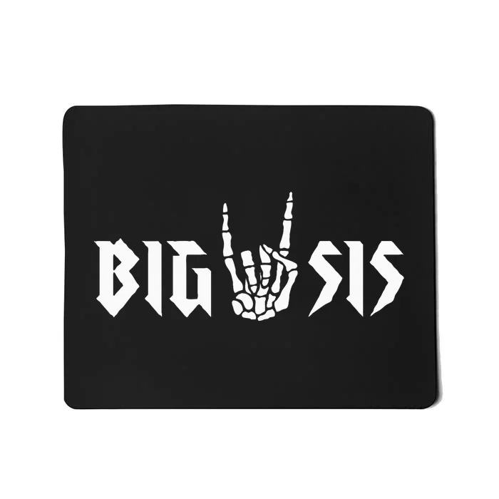 Big Sis Of The Bad Two The Bone Birthday 2 Year Old Birthday Mousepad