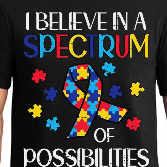 Believe Spectrum Possibilities Autism Awareness Women Pajama Set