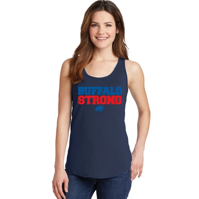 Buffalo Strong Pray For Buffalo Community Strength Ladies Essential Tank