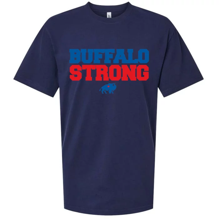 Buffalo Strong Pray For Buffalo Community Strength Sueded Cloud Jersey T-Shirt