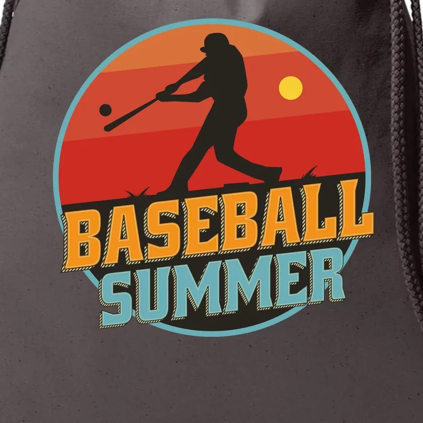 Baseball Summer Player Drawstring Bag