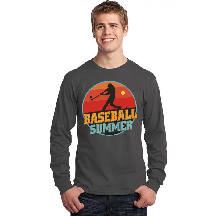 Baseball Summer Player Tall Long Sleeve T-Shirt