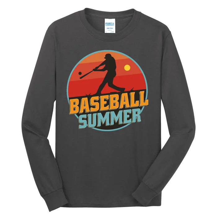 Baseball Summer Player Tall Long Sleeve T-Shirt