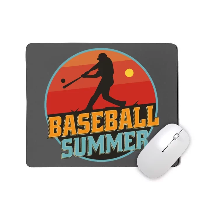 Baseball Summer Player Mousepad