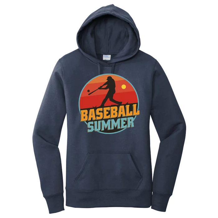 Baseball Summer Player Women's Pullover Hoodie