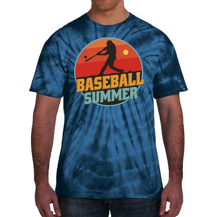 Baseball Summer Player Tie-Dye T-Shirt