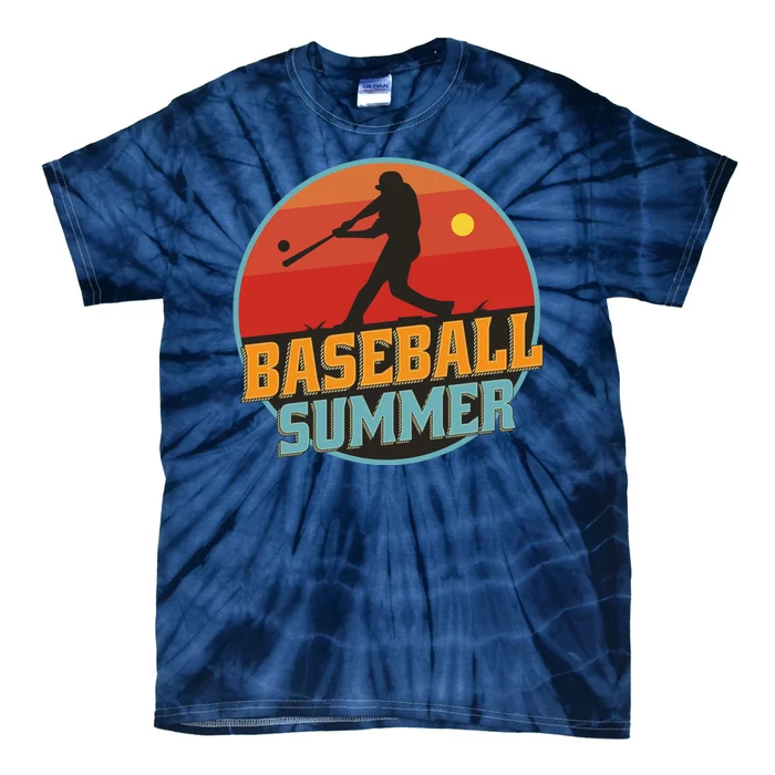 Baseball Summer Player Tie-Dye T-Shirt