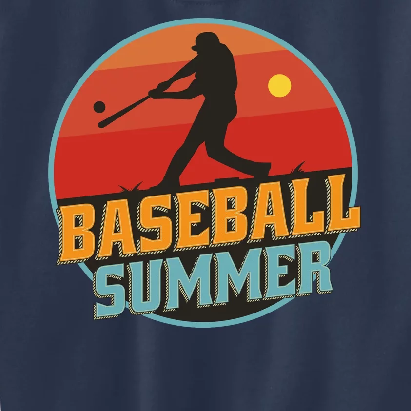 Baseball Summer Player Kids Sweatshirt