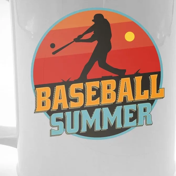 Baseball Summer Player Front & Back Beer Stein