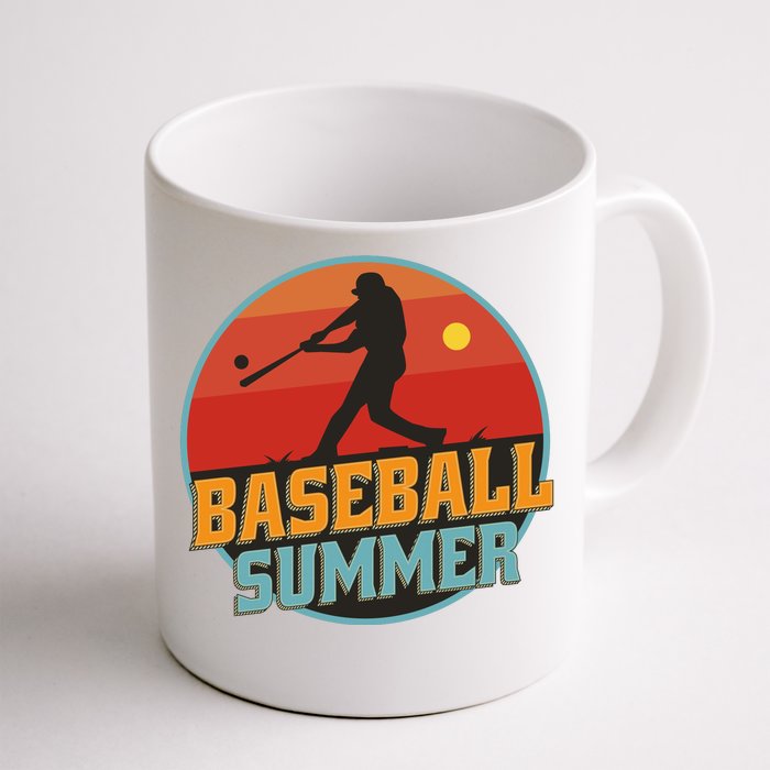 Baseball Summer Player Front & Back Coffee Mug