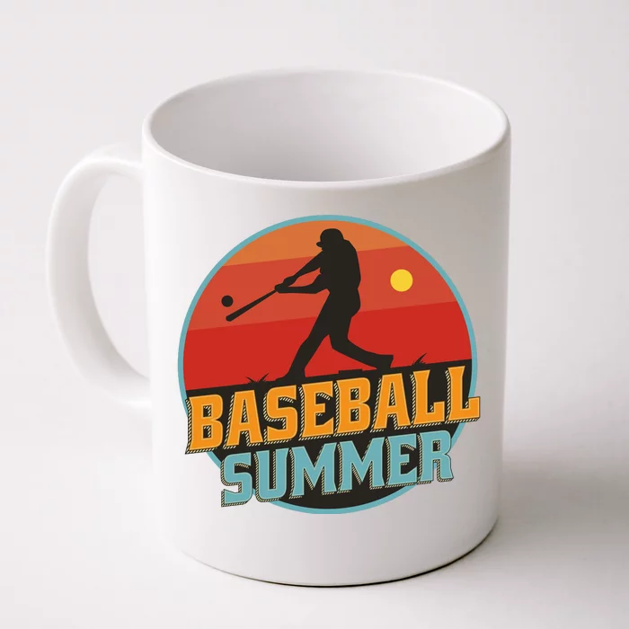 Baseball Summer Player Front & Back Coffee Mug